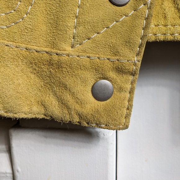 Vintage Style Golden Suede Jacket - Picture 5 of 10